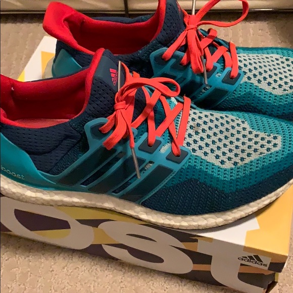 adidas Other - Rare UltraBOOST 2.0 mineral green/clear blue